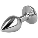 Korek Analny  Metalowy Z Kryształem Metalowy Zatyczka Erotyczna Premium LeLex