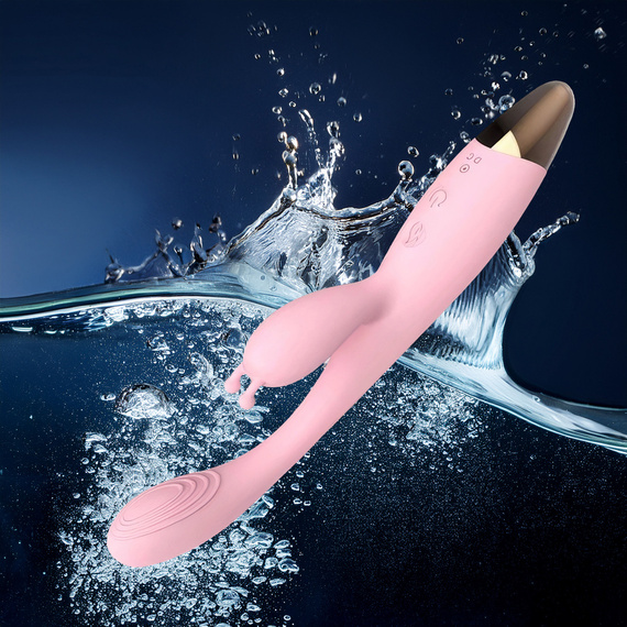 INTENSYWNY SEKS WIBRATOR 3W1 KRÓLICZEK FUNKCJA GRZANIA 12 TRYBÓW WIBRACJI