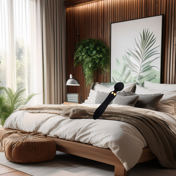 Dwustronny Wibrator Intensywny Masażer 2w1 Wielofunkcyjny Sex Zabawka LeLex