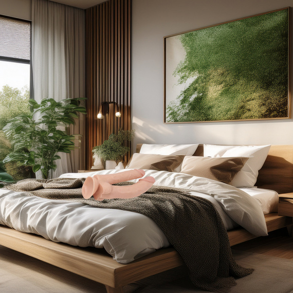 PODWÓJNE DILDO PENIS DO ODBYTU I POCHWY Z PRZYSSAWKĄ PODWÓJNA PENETRACJA