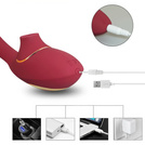 Nowoczesny Wibrator 2w1 Punkt G I Łechtaczki Ssący Masażer Premium LeLex