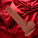 SUPER REALISTYCZNE DILDO SILIKONOWY PENIS Z PRZYSSAWKĄ NATURALNA PENETRACJA