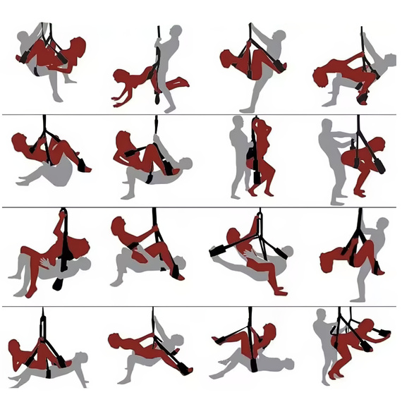 HUŚTAWKA BDSM Z UCHWYTEM DO MOCOWANIA EKSTREMALNY SEX RÓŻNE POZYCJE