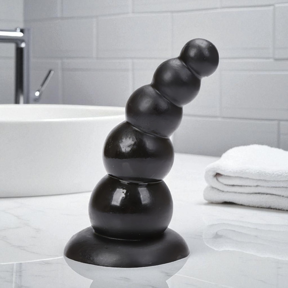 DUŻY KULKOWY KOREK ANALNY DILDO ANALNE Z PRZYSSAWKĄ PLUG RÓŻNE ŚREDNICE