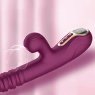 Wibrator Damski 4w1 Posuwisty Ssący Podgrzewany Masażer Punktu G USB LeLex