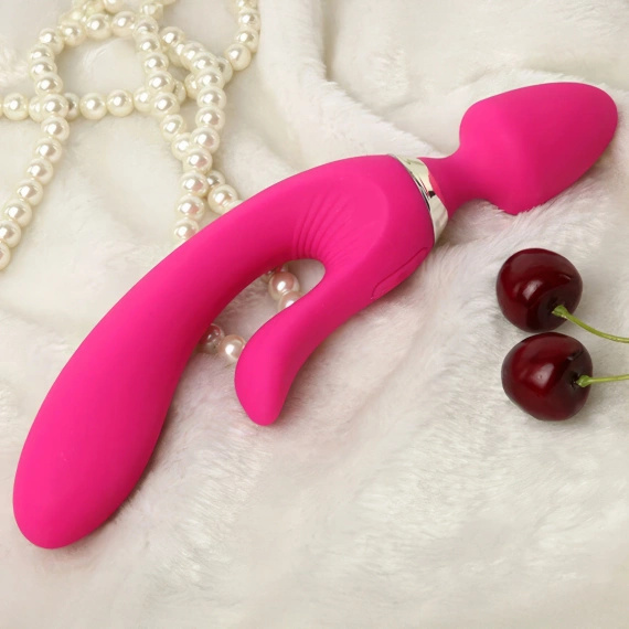 MASAŻER WIBRATOR Z KRÓLICZKIEM STYMULUJE PUNKT G DAWCA ORGAZMÓW WODOODPORNY