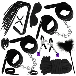 ZESTAW BDSM - KAJDANKI KNEBEL PEJCZ OBROŻA ZACISKI EKSTREMALNE DOZNANIA