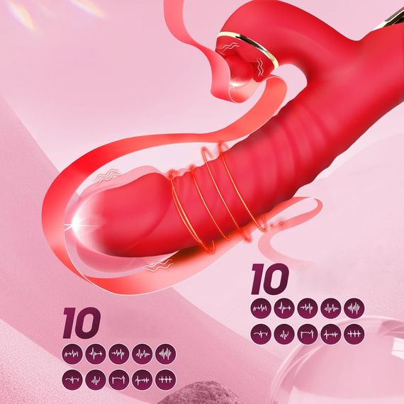 Wibrator Wielofunkcyjny Posuwisty Obrotowy Masażer Punkt G Łechtaczki LeLex