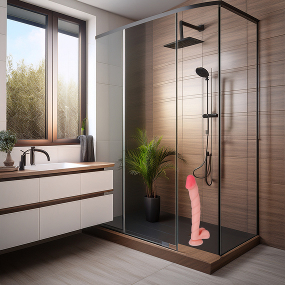 OGROMNY DONG PENIS WIELKA PAŁA Z PRZYSSAWKĄ WYPEŁNI KAŻDĄ DZIURKĘ DILDO