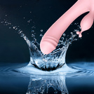 DAMSKI MASAŻER 2W1 SILIKON WIBRATOR Z KRÓLICZKIEM MOCNE WIBRACJE 2 silniki