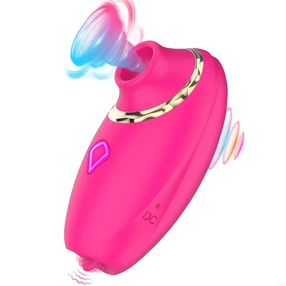 Masażer Powietrzny 3w1 Ssący Z Ruchomym Języczkiem Wibrator Damski LeLex