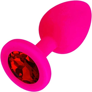 KOREK ANALNY PLUG SILIKONOWY Z KRYSZTAŁKIEM OZDOBA WTYCZKA DO ANUSA