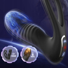 WIBRATOR ANALNY WIELOFUNKCYJNY  MASAŻER PROSTATY 7 TRYBÓW ROTACJI NA PILOTA