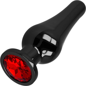 PROFESJONALNY KOREK ANALNY Z KRYSZTAŁEM - STAL NIERDZEWNA SMUKŁY KSZTAŁT