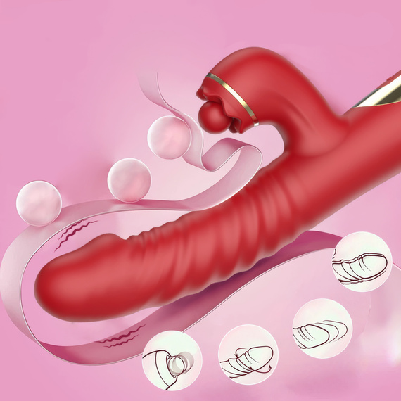 Wibrator Wielofunkcyjny Posuwisty Obrotowy Masażer Punkt G Łechtaczki LeLex