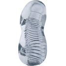 Żelowy Masturbator Tunelowy Z Wypustkami Lodowa Pochwa Z Uchwytem Na Palce