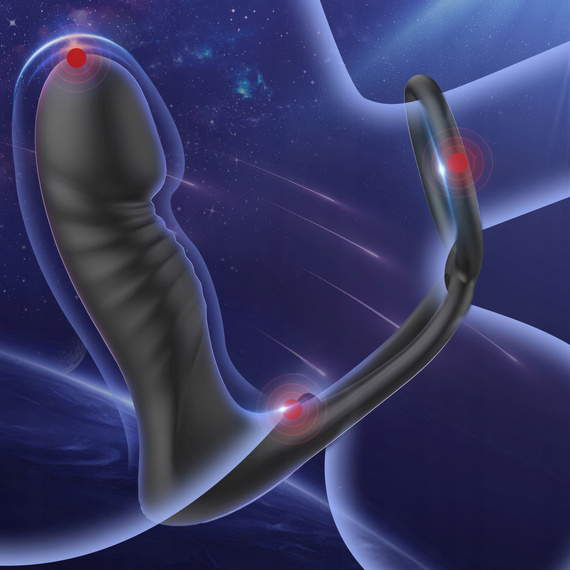 WIBRATOR ANALNY WIELOFUNKCYJNY  MASAŻER PROSTATY 7 TRYBÓW ROTACJI NA PILOTA