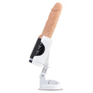 ELEGANCKI I NIEPOZORNY GIĘTKI PENIS DILDO WIBRATOR Z PRZYSSAWKĄ POSUWISTY