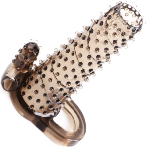 KOLCZASTA NAKŁADKA EREKCYJNA NA PENISA I JĄDRA STYMULUJĄCA Z WIBRACJAMI