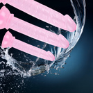 ZESTAW 3X  ŻELOWE DILDO NA PRZYSSAWCE ANALNE I WAGINALNE ELASTYCZNY PENIS