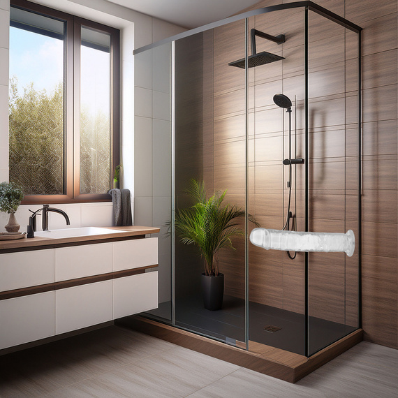 ELASTYCZNE ŻELOWE DILDO REALISTYCZNY SZTUCZNY PENIS 18 CM NA PRZYSSAWCE