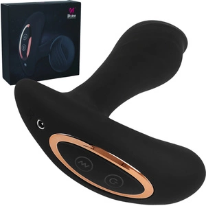 REWELACYJNY STYMULATOR WIBRACYJNY PROSTATY STEROWANY PILOTEM MASAŻER KROCZA