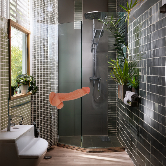 REALISTYCZNY SZTUCZNY PENIS ELASTYCZNE SEX DILDO Z MOCNĄ PRZYSSAWKĄ ORGAZM