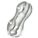 Żelowy Masturbator Tunelowy Z Wypustkami Lodowa Pochwa Z Uchwytem Na Palce