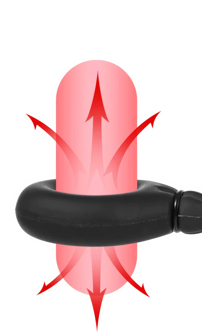 POMPOWANY EREKCYJNY RING NA PENISA ZACISK CZŁONKA WZMACNIA WZWÓD DŁUGI SEX
