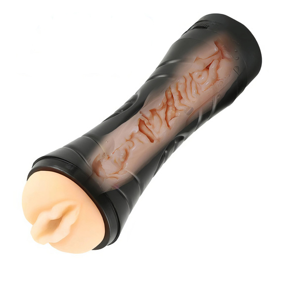 Masturbator W Twardej Tubie Z Wibracją Soczysta Pochwa Do Penetracji