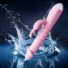 WIBRATOR DAMSKI MASAŻER DO ŁECHTACZKI POSUWISTO ROTACYJNY PODGRZEWANY PENIS