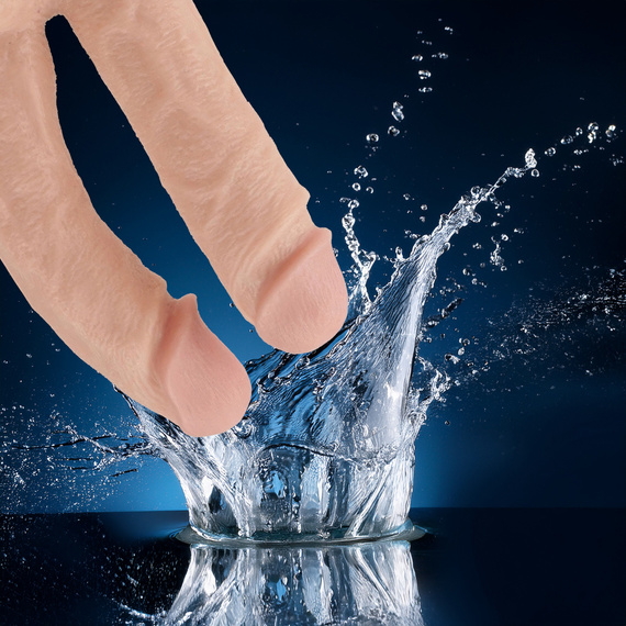 PODWÓJNE DILDO PENIS DO ODBYTU I POCHWY Z PRZYSSAWKĄ PODWÓJNA PENETRACJA