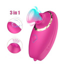 Masażer Powietrzny 3w1 Ssący Z Ruchomym Języczkiem Wibrator Damski LeLex