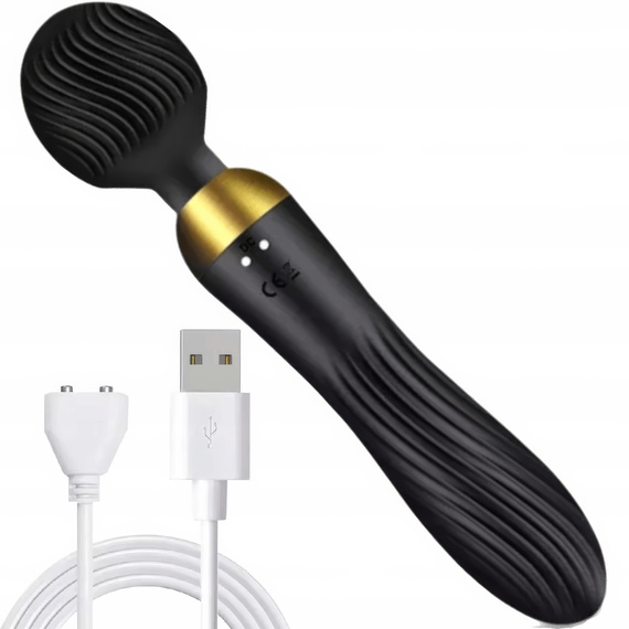 Dwustronny Wibrator Intensywny Masażer 2w1 Wielofunkcyjny Sex Zabawka LeLex