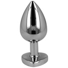 KOREK ANALNY Z KRYSZTAŁEM - METALOWY Z OZDOBĄ MIŁOSNĄ SERCE ANALNA ROZKOSZ