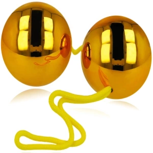 ZŁOTE Wibrujące DUŻE SEX KULKI GEJSZY do ćwiczeń POCHWY MIĘŚNI KEGLA