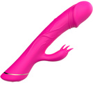 Wibrator Wielofunkcyjny Punkt G Łechtaczka Masażer Silikon USB Różowy LeLex