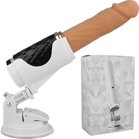 ELEGANCKI I NIEPOZORNY GIĘTKI PENIS DILDO WIBRATOR Z PRZYSSAWKĄ POSUWISTY