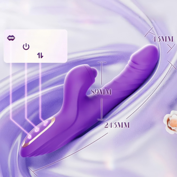 Wibrator Damski Wielofunkcyjny Króliczek Posuwisty Pulsacyjny Masażer LeLex