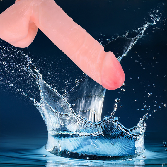 DUŻY WIBRATOR NATURALNY - SEX PENIS Z PRZYSSAWKĄ WIELKIE DILDO Z WIBRACJĄ