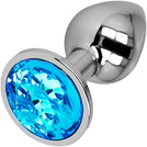 GUSTOWNY KOREK ANALNY Z KRYSZTAŁEM PLUG Z METALU