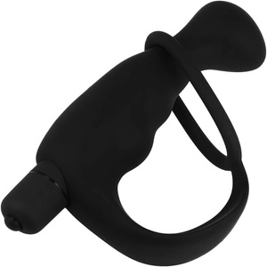 MASAŻER PROSTATY ANAL ZADBAJ O ZDROWIE KOREK ANALNY PIERŚCIEŃ NA PENISA 2W1