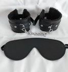 Gadżety Erotyczne Opaska Na Oczy I Kajdanki Z Futerkiem Sex Zestaw LeLex