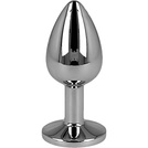 Korek Analny  Metalowy Z Kryształem Metalowy Zatyczka Erotyczna Premium LeLex