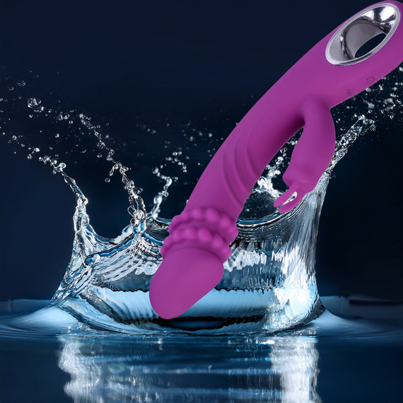 NOWOCZESNY MASAŻER DO POCHWY WIELOFUNKCYJNY WIBARTOR Z KRÓLICZKIEM PUNKT G