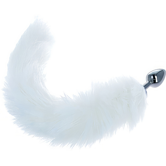 DŁUGA PUSZYSTA KITA METALOWY KOREK ANALNY LISI OGON SEX ZATYCZKA DO TYŁKA