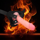 STRAP-ON SZTUCZNY PENIS REALISTYCZNE DILDO SEX PAS Z REGULACJĄ SEX PROTEZA