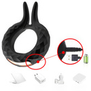 Erekcyjny Pierścień Na Penisa Wibrujący Stymuluje Łechtaczkę Dla Par LeLex