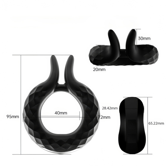 Erekcyjny Pierścień Na Penisa Wibrujący Stymuluje Łechtaczkę Dla Par LeLex