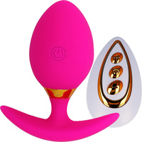 WIBRUJĄCY KOREK ANALNY ANAL PLUG 60 FUNKCJI PIESZCZOT Z PILOTEM I RĄCZKĄ
